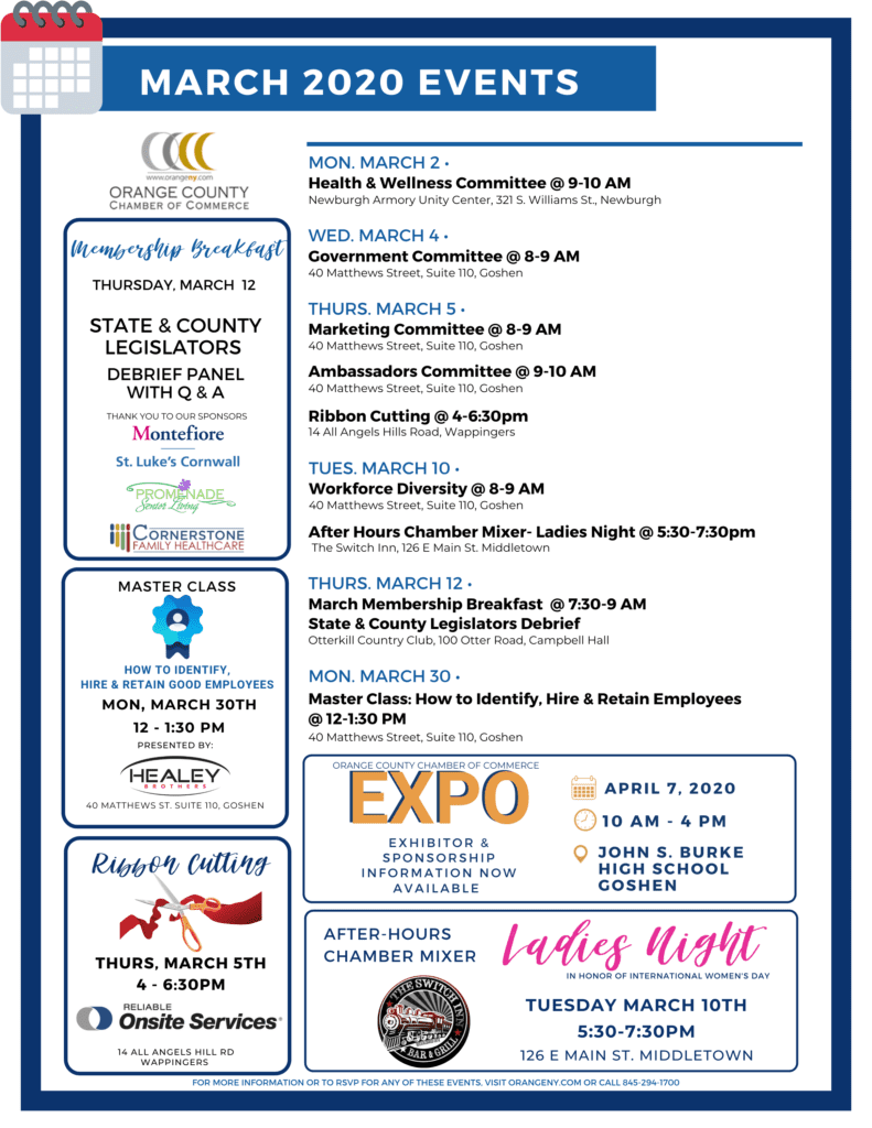 CHAMBER EVENTS CALENDAR 1 Orange County Chamber Of Commerce CHAMBER EVENTS CALENDAR 1 Orange County Chamber Of Commerce