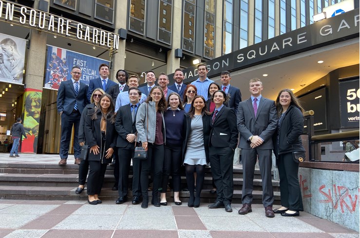 Mount Saint Mary College Business Students Tour Madison Square Garden